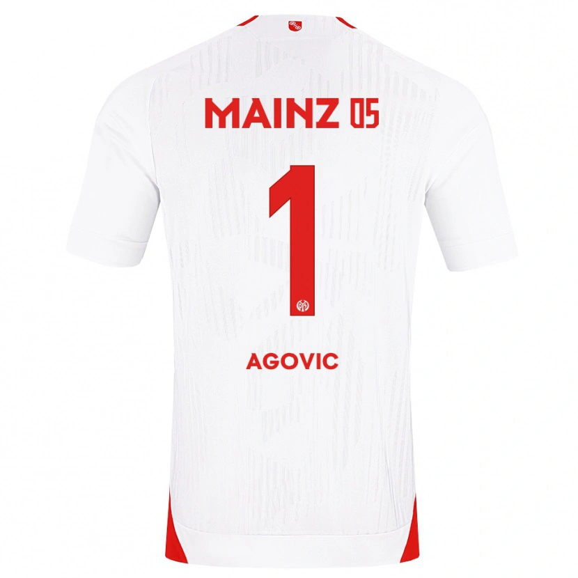 Danxen Herren Daris Agovic #1 Weiß Rot Gelb Auswärtstrikot Trikot 2026/27 T-Shirt