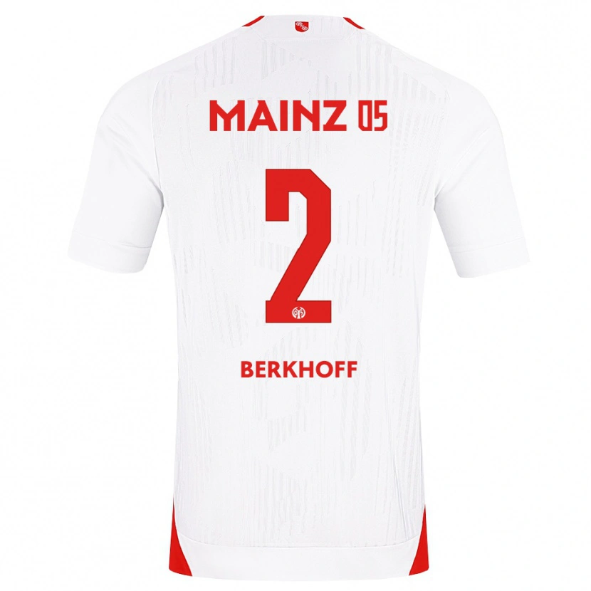 Danxen Herren Jonas Berkhoff #2 Weiß Rot Gelb Auswärtstrikot Trikot 2026/27 T-Shirt
