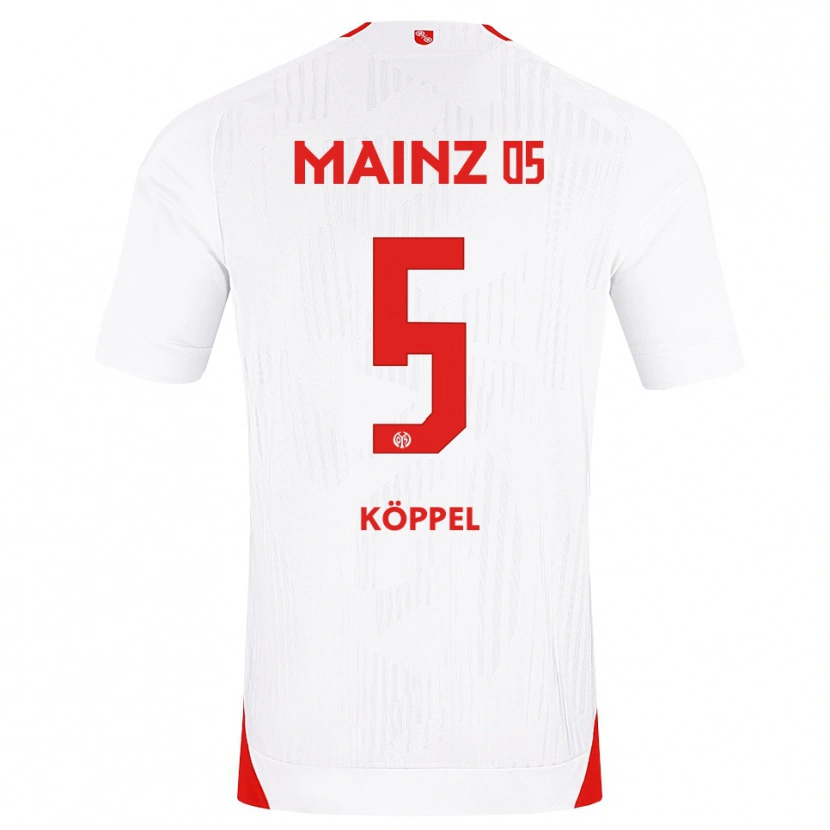 Danxen Herren Domenic Köppel #5 Weiß Rot Gelb Auswärtstrikot Trikot 2026/27 T-Shirt