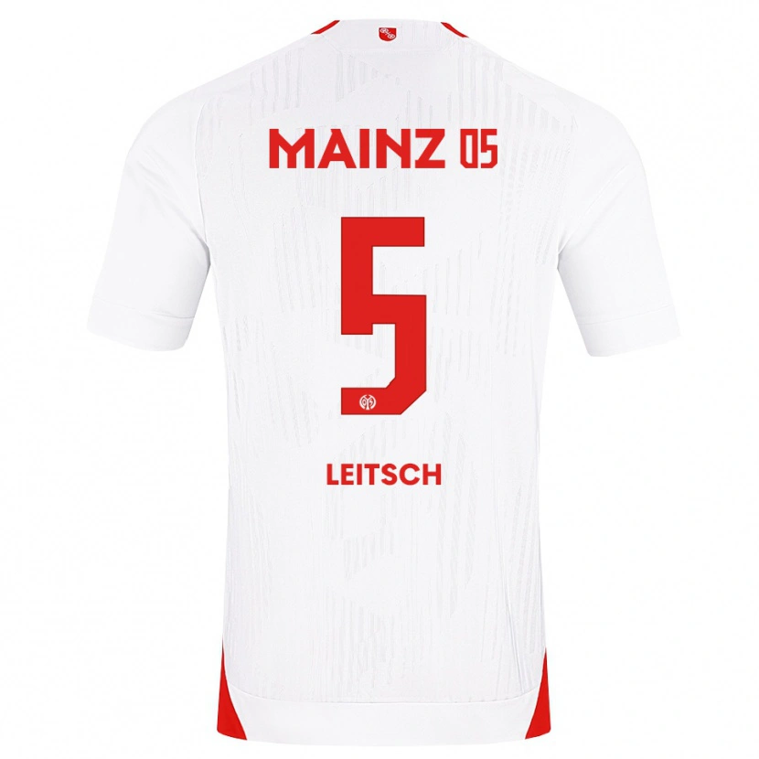 Danxen Herren Maxim Leitsch #5 Weiß Rot Gelb Auswärtstrikot Trikot 2026/27 T-Shirt
