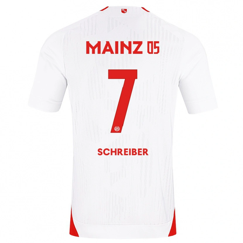 Danxen Herren Max Schreiber #7 Weiß Rot Gelb Auswärtstrikot Trikot 2026/27 T-Shirt