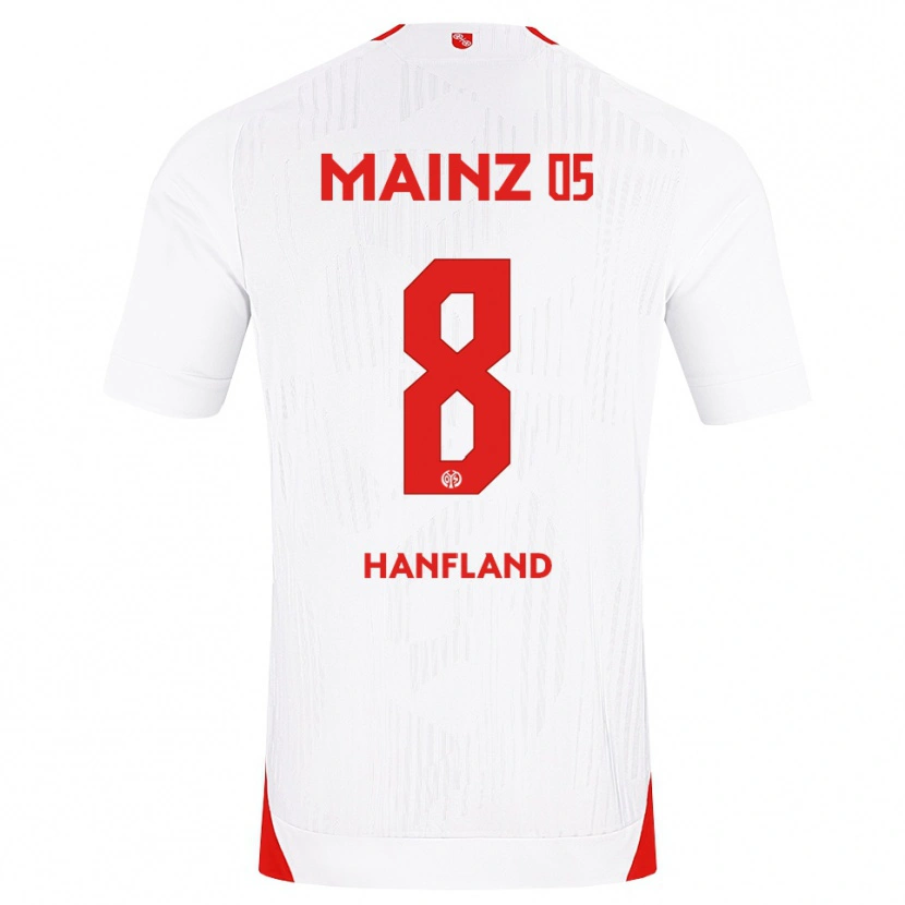 Danxen Herren Paul Hanfland #8 Weiß Rot Gelb Auswärtstrikot Trikot 2026/27 T-Shirt