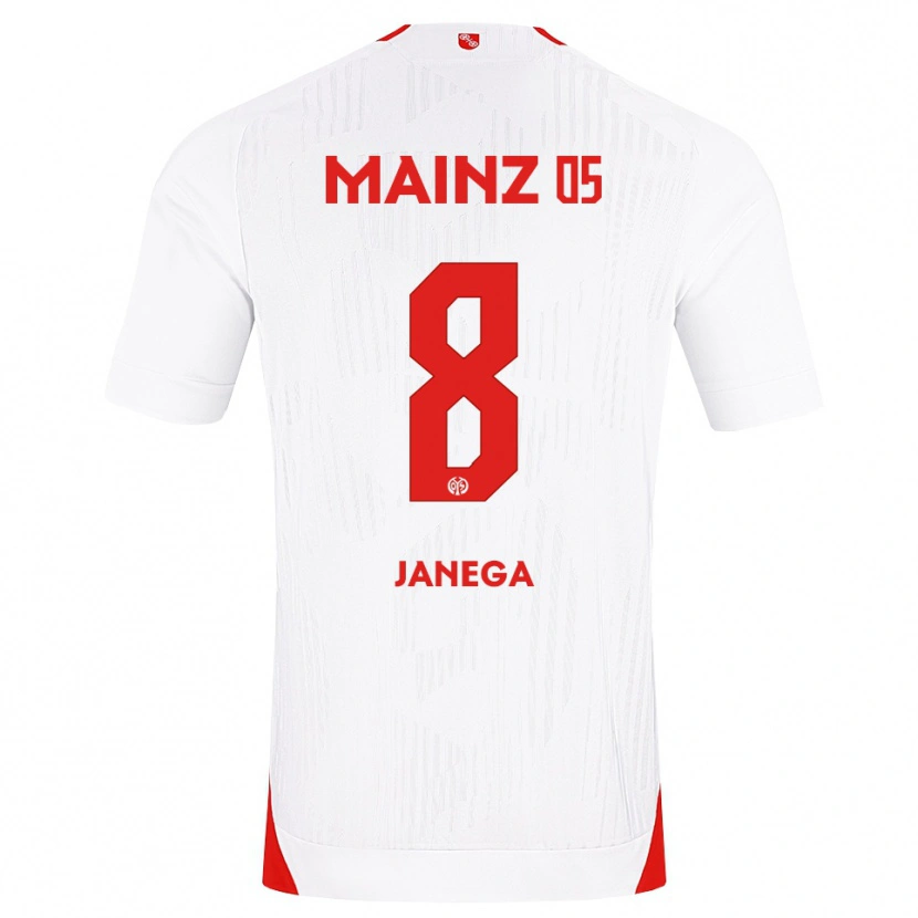 Danxen Herren Jan Janega #8 Weiß Rot Gelb Auswärtstrikot Trikot 2026/27 T-Shirt