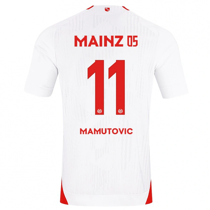 Danxen Herren David Mamutovic #11 Weiß Rot Gelb Auswärtstrikot Trikot 2026/27 T-Shirt