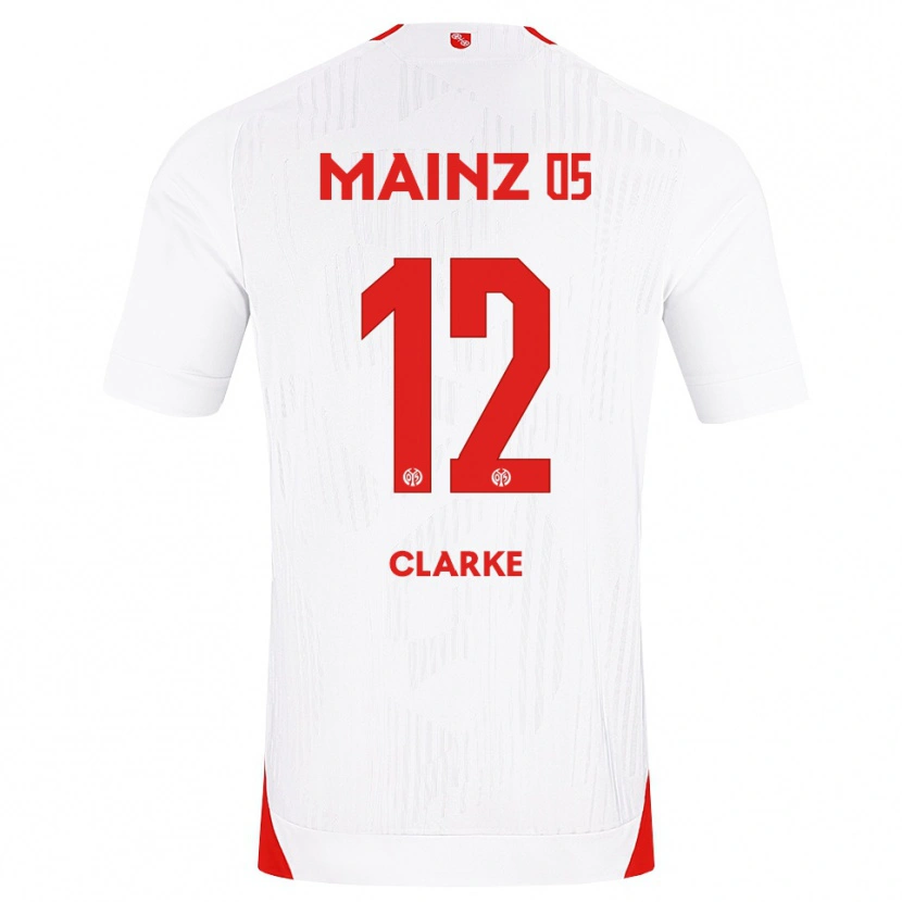 Danxen Herren Sarah Clarke #12 Weiß Rot Gelb Auswärtstrikot Trikot 2026/27 T-Shirt