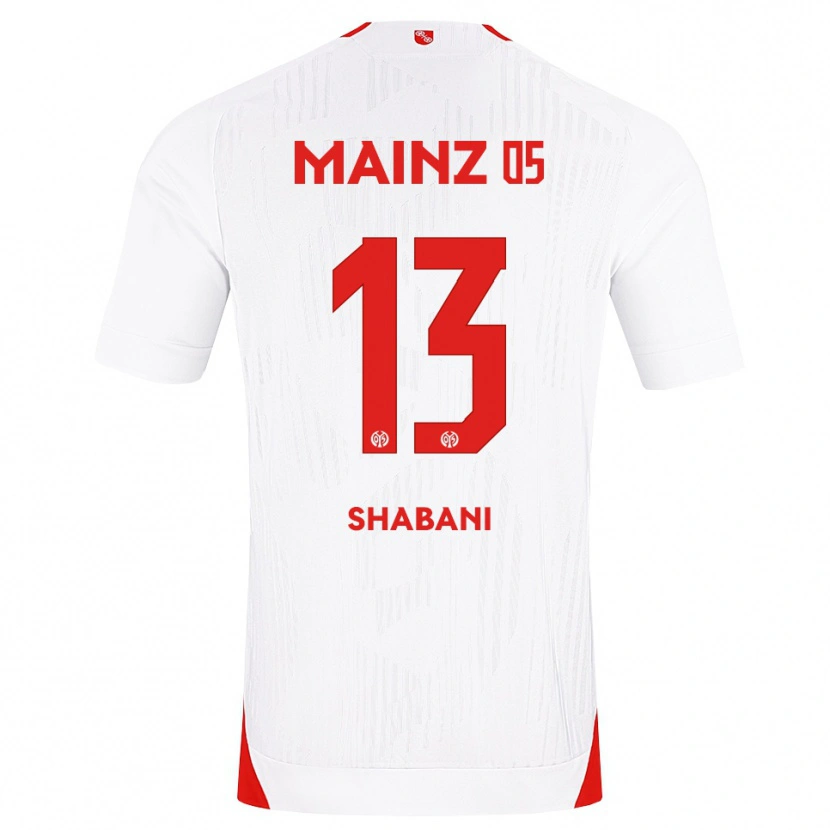 Danxen Herren Eniss Shabani #13 Weiß Rot Gelb Auswärtstrikot Trikot 2026/27 T-Shirt