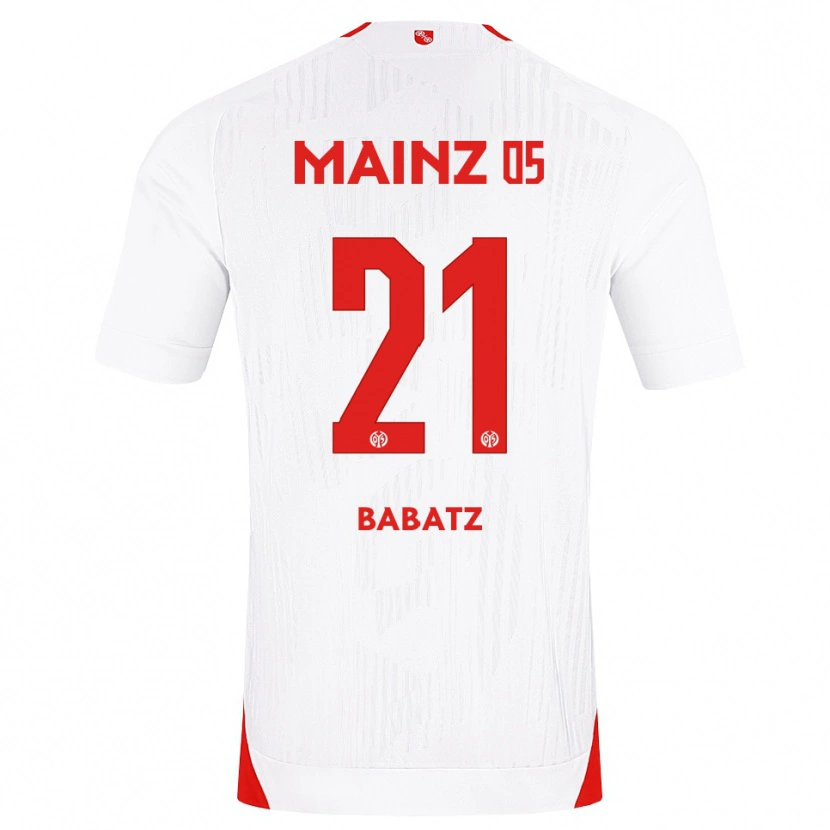 Danxen Herren Louis Babatz #21 Weiß Rot Gelb Auswärtstrikot Trikot 2026/27 T-Shirt