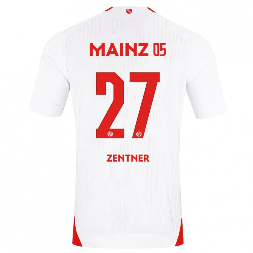 Danxen Herren Robin Zentner #27 Weiß Rot Gelb Auswärtstrikot Trikot 2026/27 T-Shirt