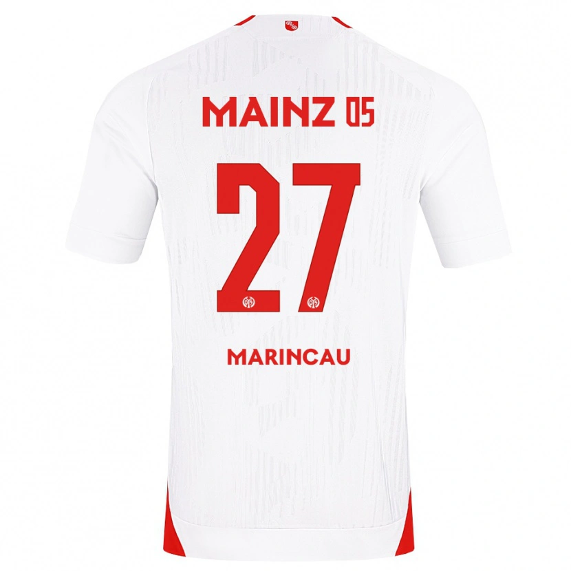 Danxen Herren Emanuel Marincău #27 Weiß Rot Gelb Auswärtstrikot Trikot 2026/27 T-Shirt