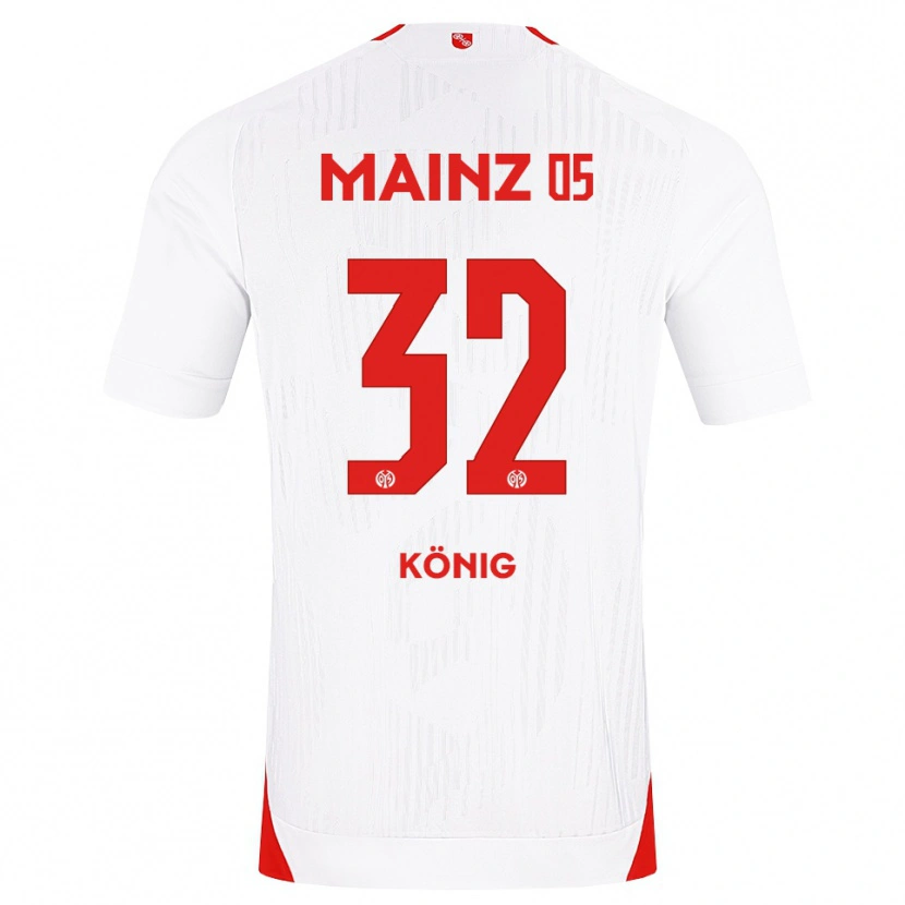 Danxen Herren Raúl König #32 Weiß Rot Gelb Auswärtstrikot Trikot 2026/27 T-Shirt