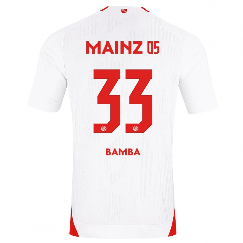 Danxen Herren Mokesse Bamba #33 Weiß Rot Gelb Auswärtstrikot Trikot 2026/27 T-Shirt
