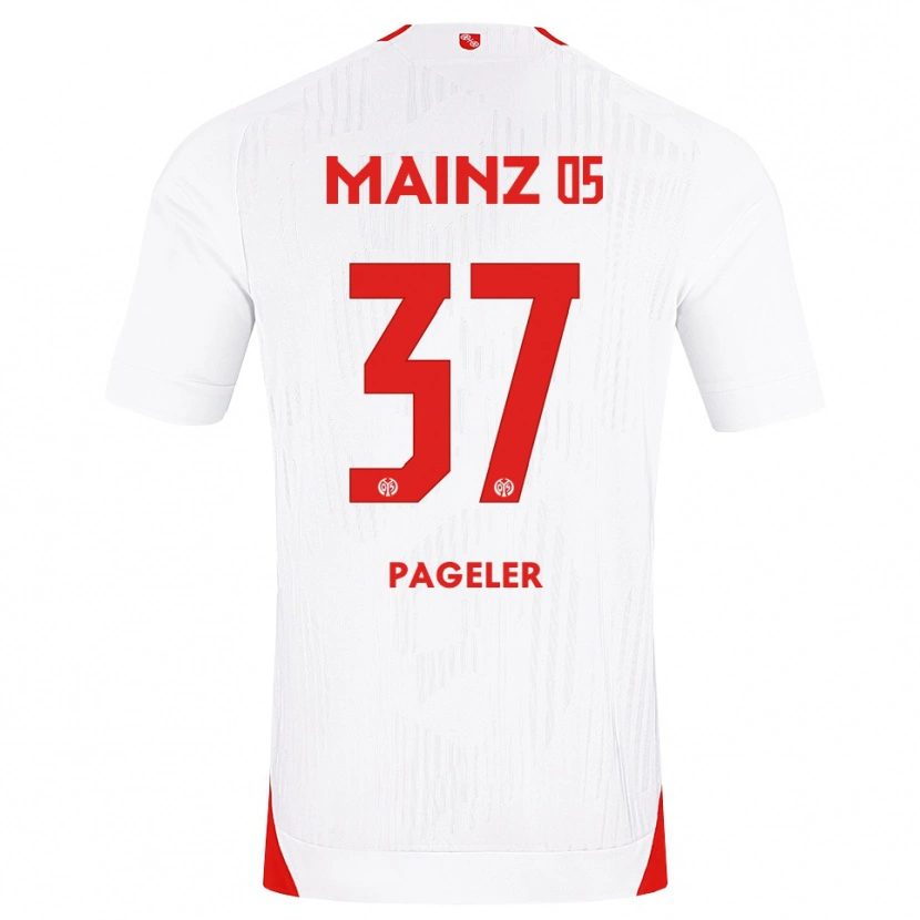 Danxen Herren Maja Pageler #37 Weiß Rot Gelb Auswärtstrikot Trikot 2026/27 T-Shirt
