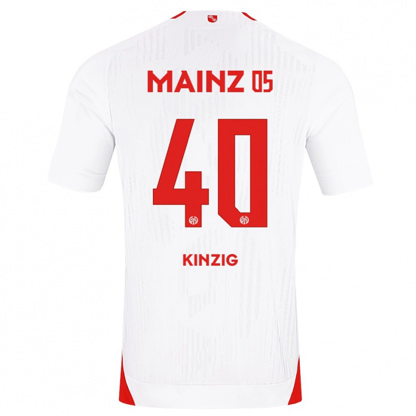 Danxen Herren Maximilian Kinzig #40 Weiß Rot Gelb Auswärtstrikot Trikot 2026/27 T-Shirt