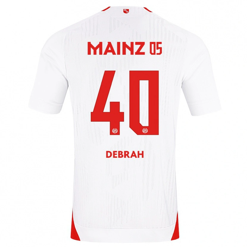 Danxen Herren Jeremiah Debrah #40 Weiß Rot Gelb Auswärtstrikot Trikot 2026/27 T-Shirt
