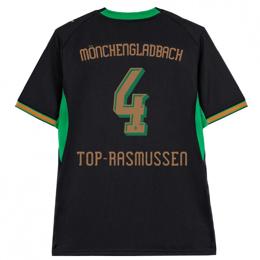 Danxen Herren Tristan Top-Rasmussen #4 Schwarz Orange Grün Braun Auswärtstrikot Trikot 2026/27 T-Shirt