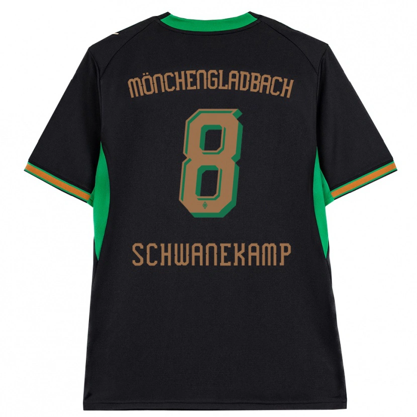 Danxen Herren Jana Schwanekamp #8 Schwarz Orange Grün Braun Auswärtstrikot Trikot 2026/27 T-Shirt