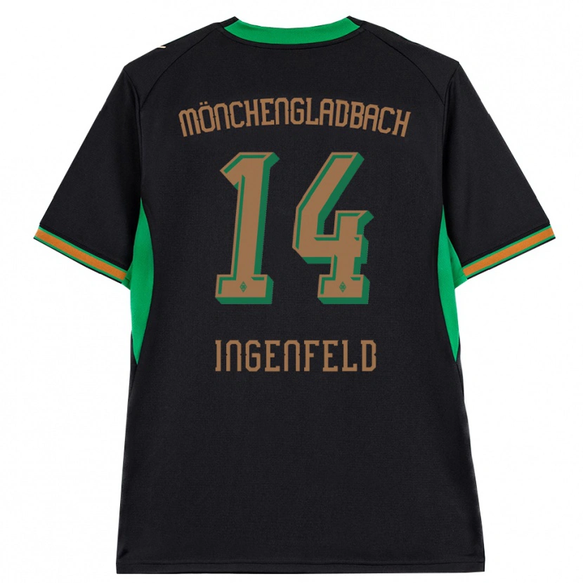 Danxen Herren Paul Ingenfeld #14 Schwarz Orange Grün Braun Auswärtstrikot Trikot 2026/27 T-Shirt