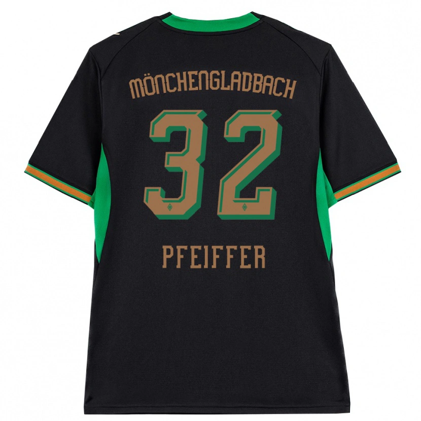 Danxen Herren Tim Pfeiffer #32 Schwarz Orange Grün Braun Auswärtstrikot Trikot 2026/27 T-Shirt