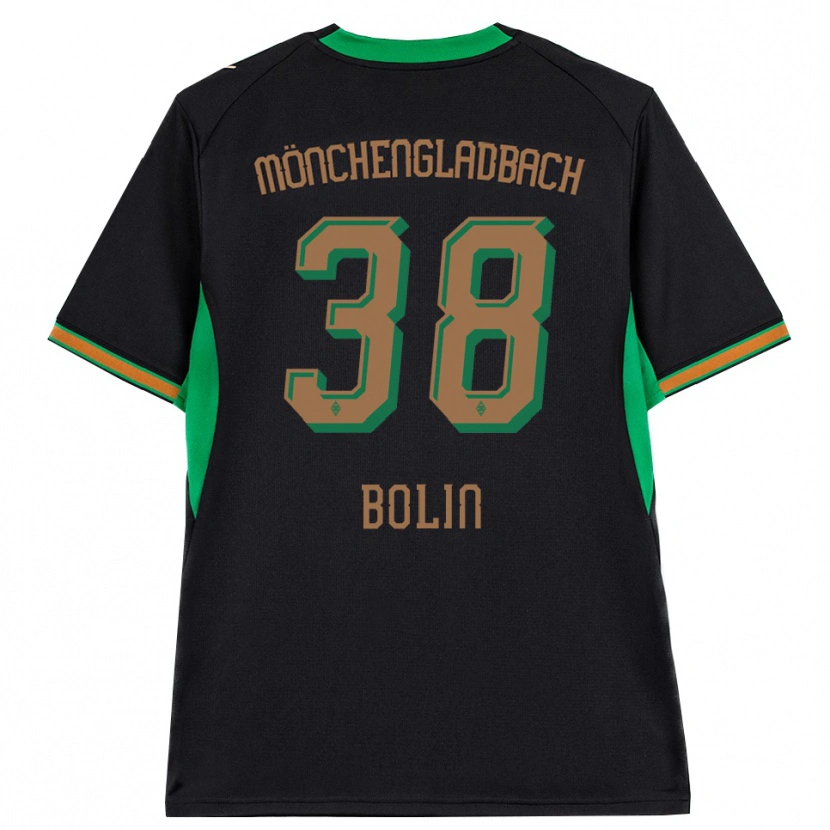 Danxen Herren Hugo Bolin #38 Schwarz Orange Grün Braun Auswärtstrikot Trikot 2026/27 T-Shirt