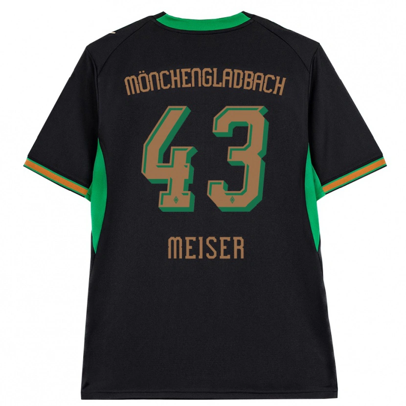 Danxen Herren Tyler Meiser #43 Schwarz Orange Grün Braun Auswärtstrikot Trikot 2026/27 T-Shirt