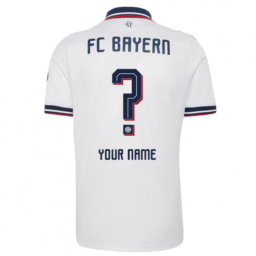 Danxen Herren Ihren Namen #0 Weiß Grau Rot Auswärtstrikot Trikot 2026/27 T-Shirt