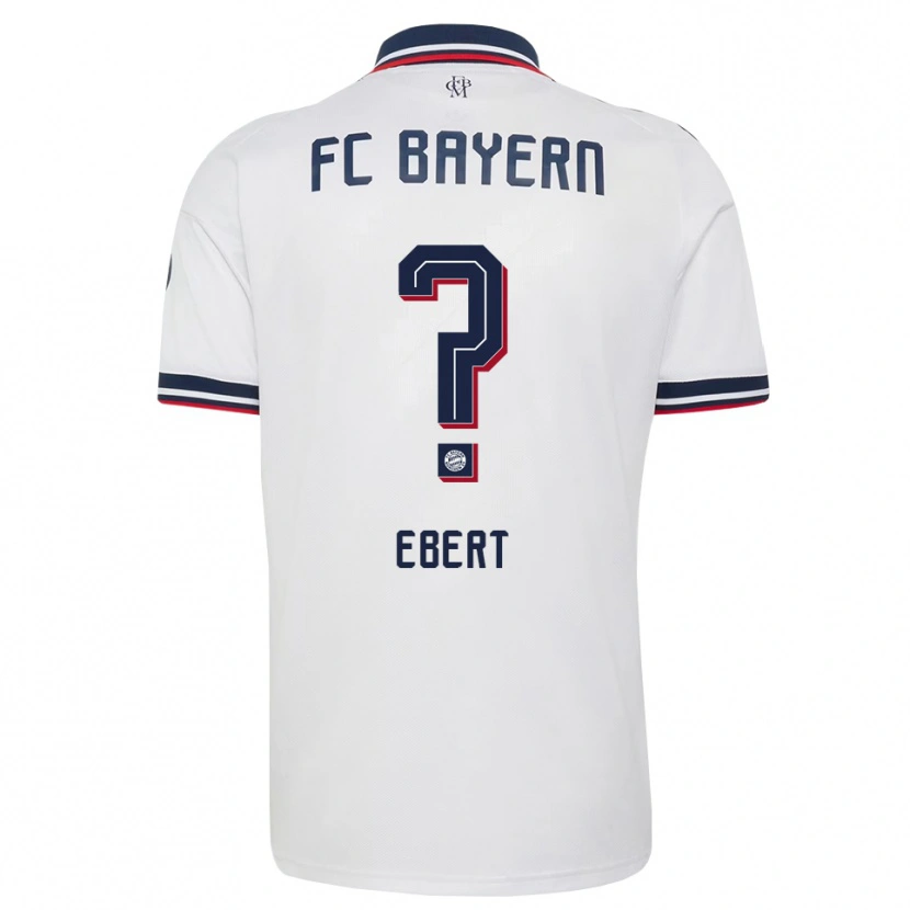 Danxen Herren Tim Ebert #0 Weiß Grau Rot Auswärtstrikot Trikot 2026/27 T-Shirt