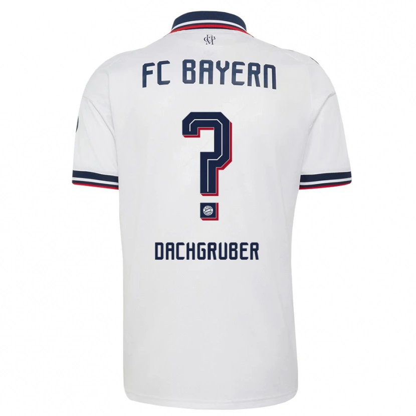 Danxen Herren Timo Dachgruber #0 Weiß Grau Rot Auswärtstrikot Trikot 2026/27 T-Shirt