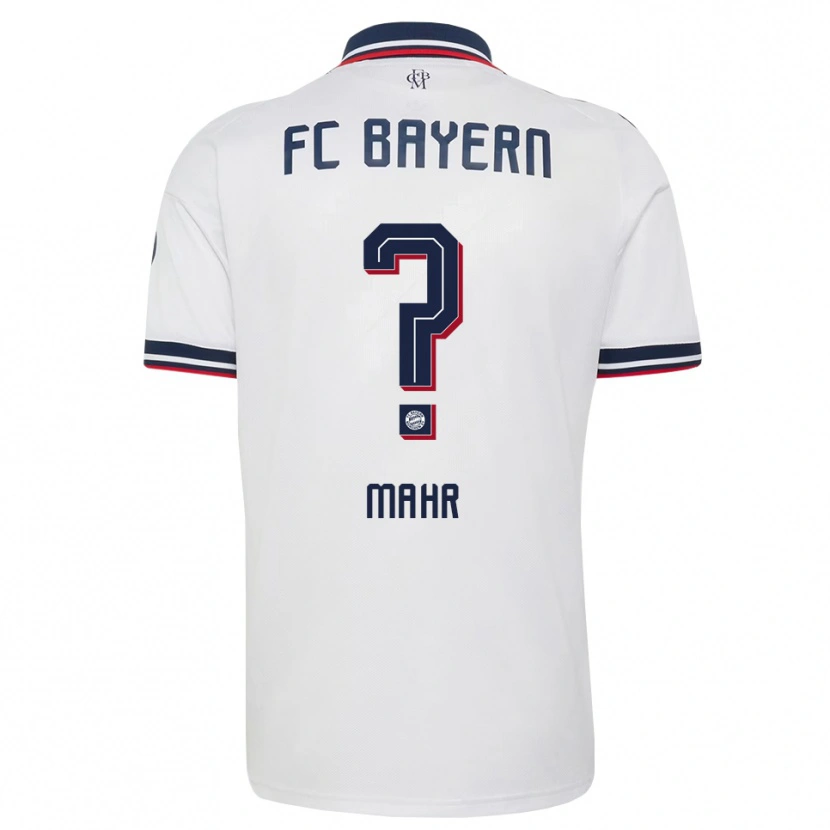 Danxen Herren Maximilian Mahr #0 Weiß Grau Rot Auswärtstrikot Trikot 2026/27 T-Shirt
