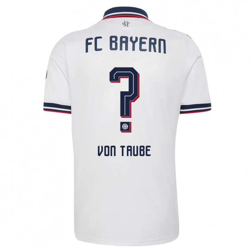 Danxen Herren Nikolas Von Taube #0 Weiß Grau Rot Auswärtstrikot Trikot 2026/27 T-Shirt