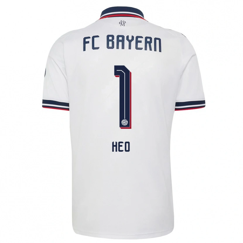 Danxen Herren Jae-Won Heo #1 Weiß Grau Rot Auswärtstrikot Trikot 2026/27 T-Shirt
