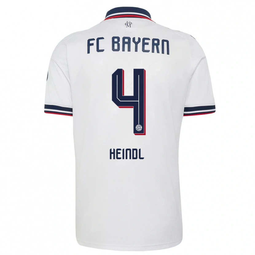 Danxen Herren David Heindl #4 Weiß Grau Rot Auswärtstrikot Trikot 2026/27 T-Shirt