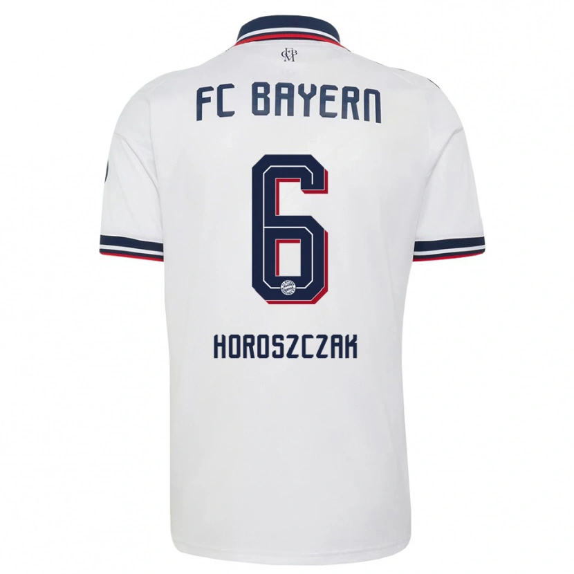 Danxen Herren Kuba Horoszczak #6 Weiß Grau Rot Auswärtstrikot Trikot 2026/27 T-Shirt