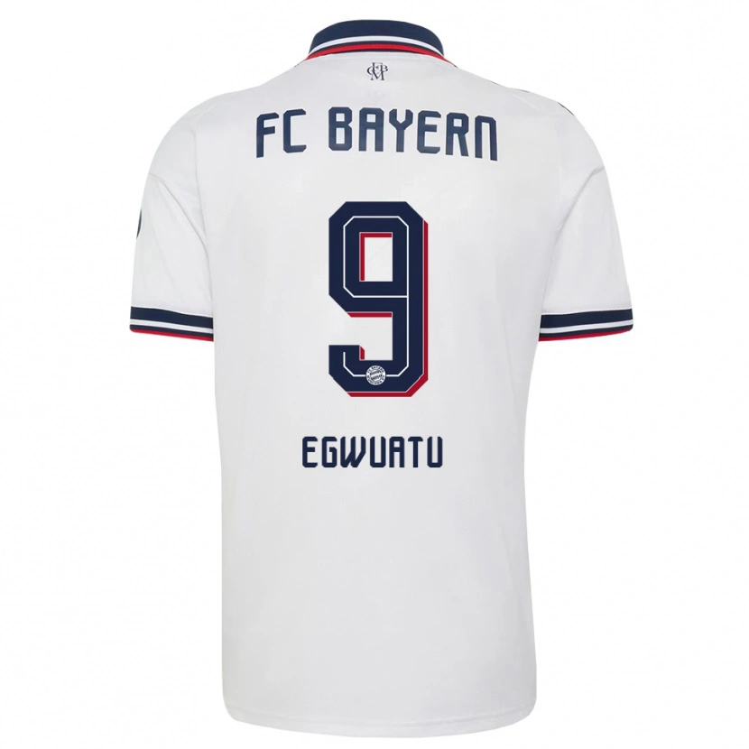 Danxen Herren Frank Egwuatu #9 Weiß Grau Rot Auswärtstrikot Trikot 2026/27 T-Shirt