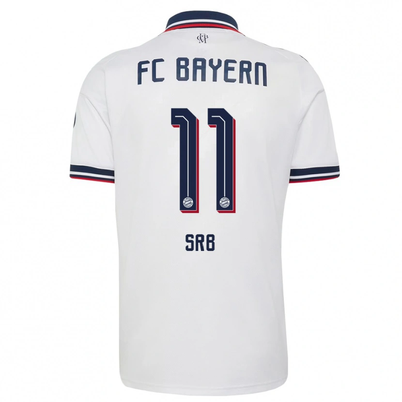 Danxen Herren Matous Srb #11 Weiß Grau Rot Auswärtstrikot Trikot 2026/27 T-Shirt