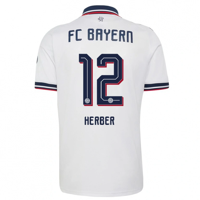 Danxen Herren Niklas Herber #12 Weiß Grau Rot Auswärtstrikot Trikot 2026/27 T-Shirt