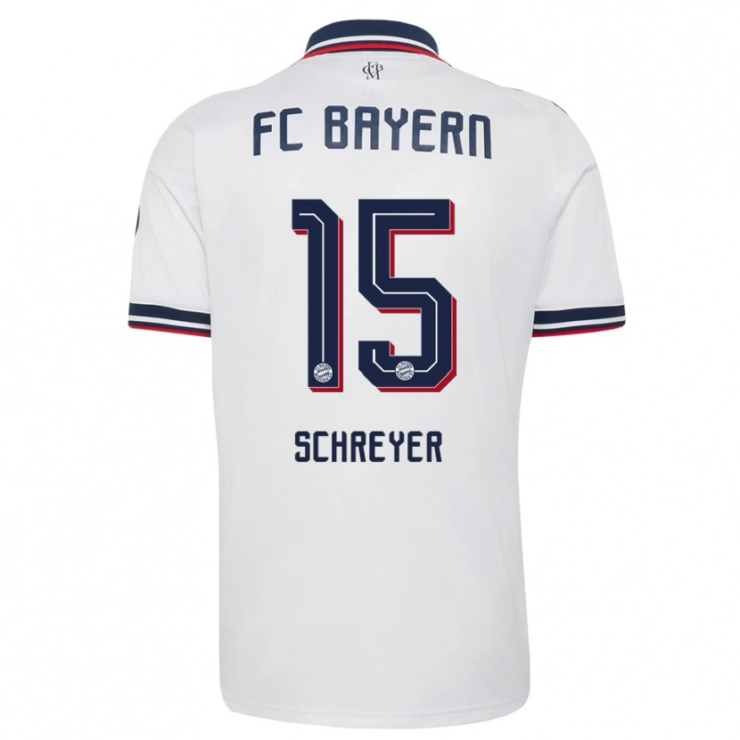 Danxen Herren Tim Schreyer #15 Weiß Grau Rot Auswärtstrikot Trikot 2026/27 T-Shirt