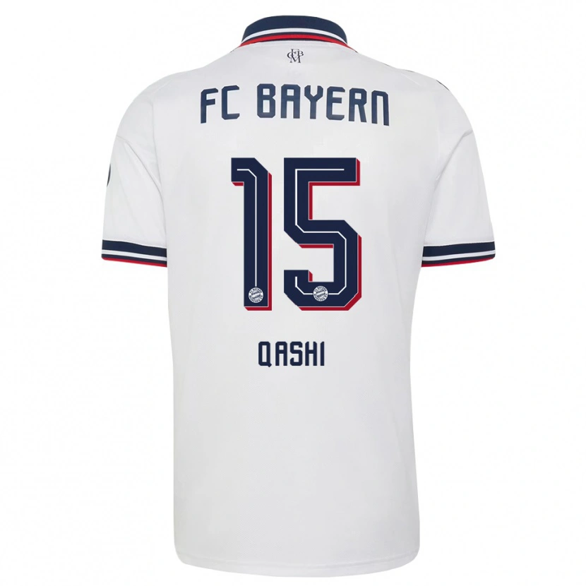 Danxen Herren Yousef Qashi #15 Weiß Grau Rot Auswärtstrikot Trikot 2026/27 T-Shirt