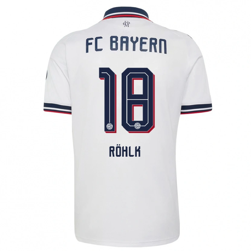 Danxen Herren Jona Röhlk #18 Weiß Grau Rot Auswärtstrikot Trikot 2026/27 T-Shirt