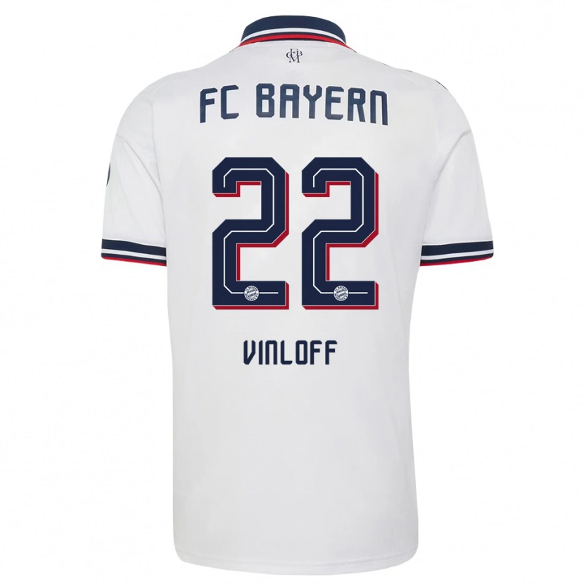 Danxen Herren Matteo Vinloff #22 Weiß Grau Rot Auswärtstrikot Trikot 2026/27 T-Shirt
