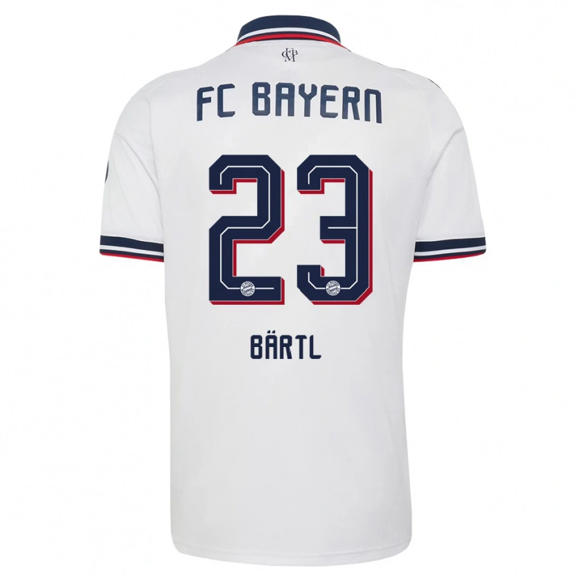 Danxen Herren Jannis Bärtl #23 Weiß Grau Rot Auswärtstrikot Trikot 2026/27 T-Shirt