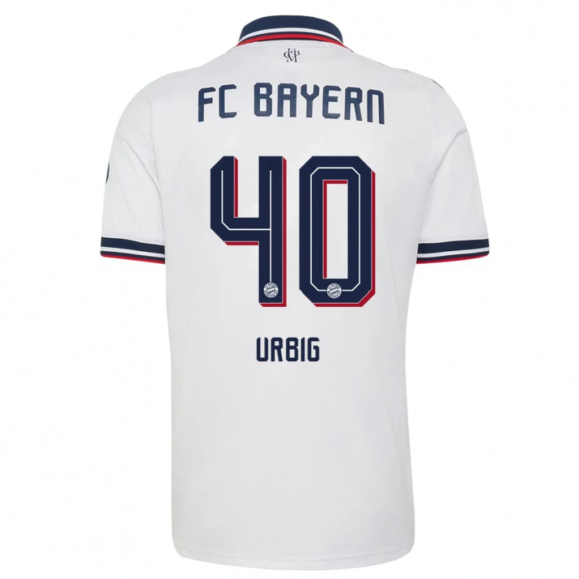 Danxen Herren Jonas Urbig #40 Weiß Grau Rot Auswärtstrikot Trikot 2026/27 T-Shirt