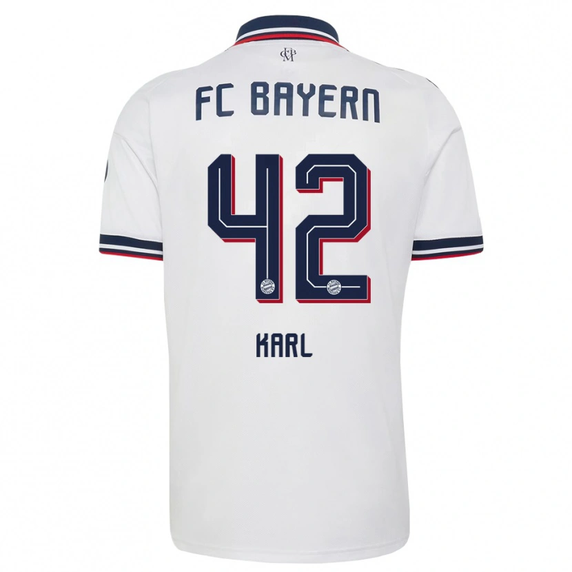 Danxen Herren Lennart Karl #42 Weiß Grau Rot Auswärtstrikot Trikot 2026/27 T-Shirt