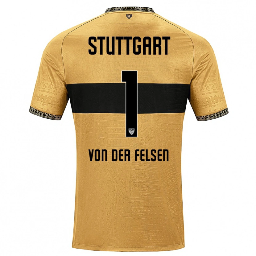 Danxen Herren Jerik Von Der Felsen #1 Braun Schwarz Weiß Auswärtstrikot Trikot 2026/27 T-Shirt
