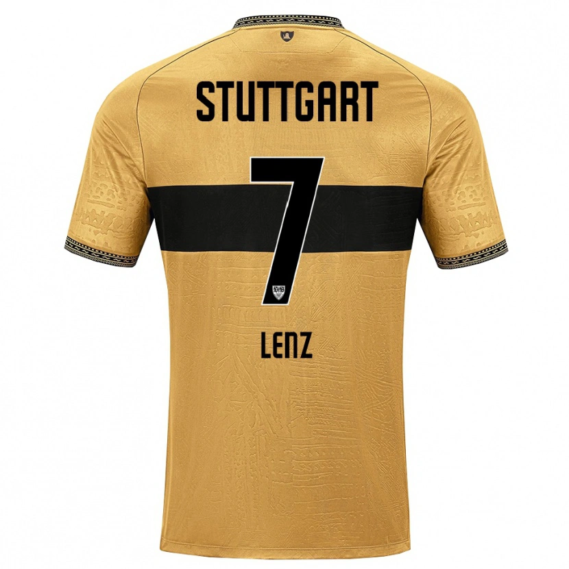 Danxen Herren Vadim Lenz #7 Braun Schwarz Weiß Auswärtstrikot Trikot 2026/27 T-Shirt