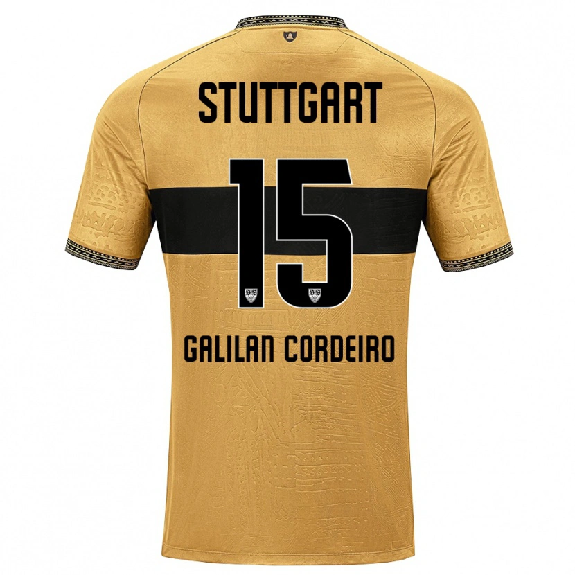 Danxen Herren Guilherme Galilan Cordeiro #15 Braun Schwarz Weiß Auswärtstrikot Trikot 2026/27 T-Shirt