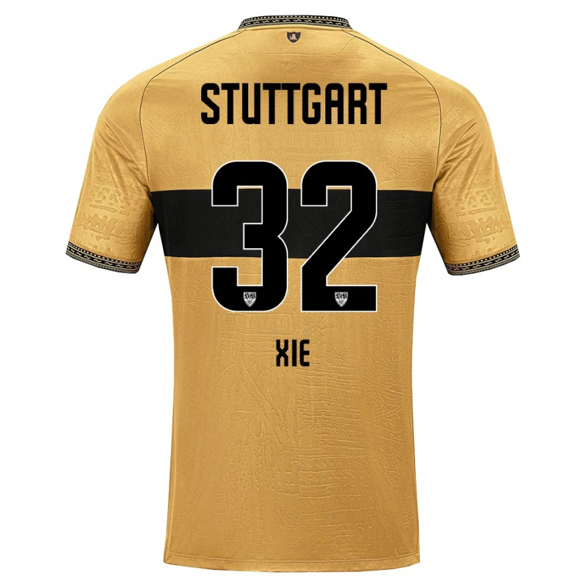 Danxen Herren Alexander Xie #32 Braun Schwarz Weiß Auswärtstrikot Trikot 2026/27 T-Shirt