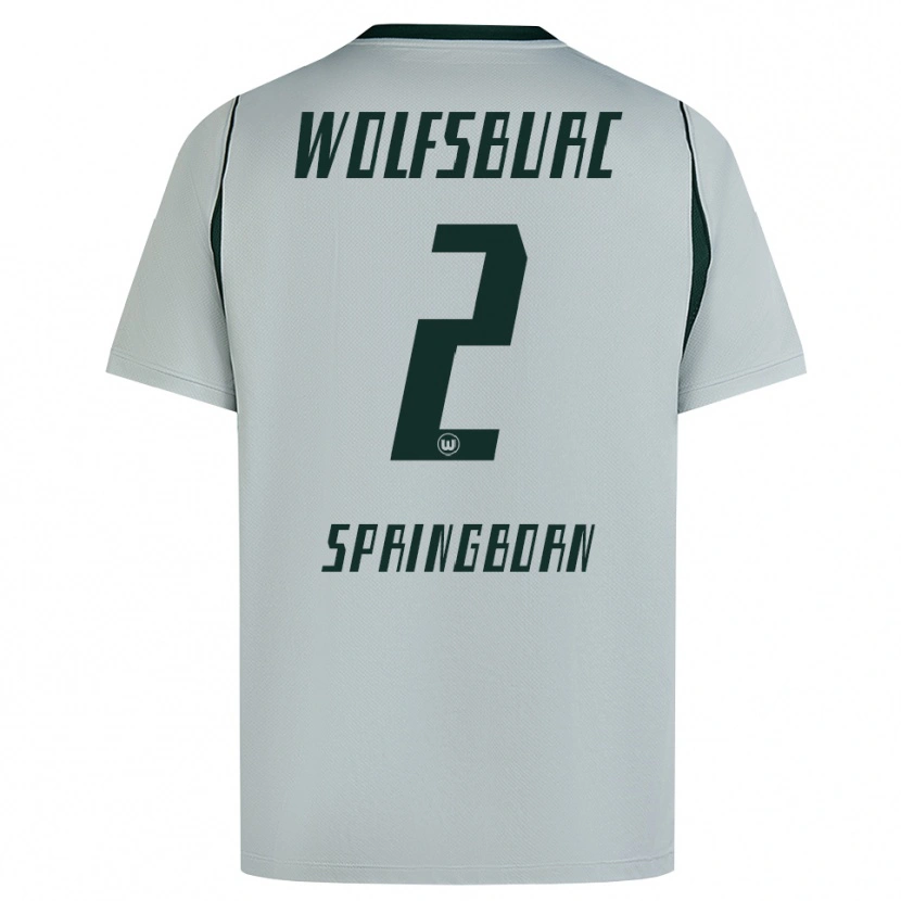 Danxen Herren Noah Springborn #2 Grau Grün Auswärtstrikot Trikot 2026/27 T-Shirt