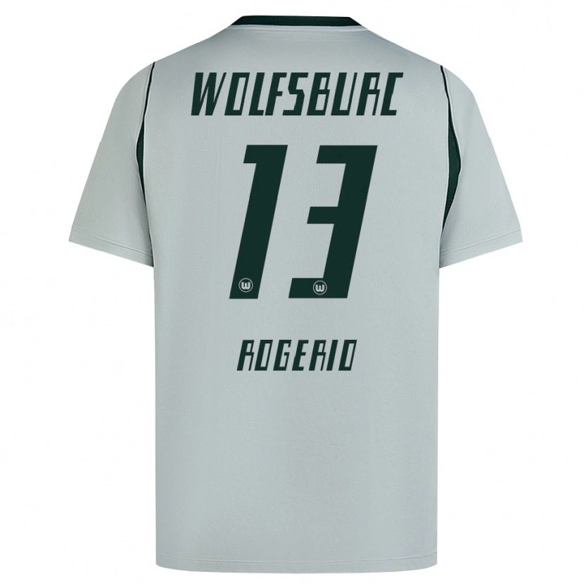 Danxen Herren Rogério Oliveira Da Silva #13 Grau Grün Auswärtstrikot Trikot 2026/27 T-Shirt