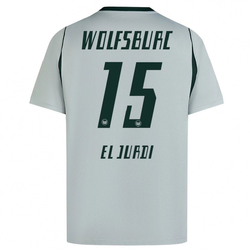 Danxen Herren Joud El Jurdi #15 Grau Grün Auswärtstrikot Trikot 2026/27 T-Shirt