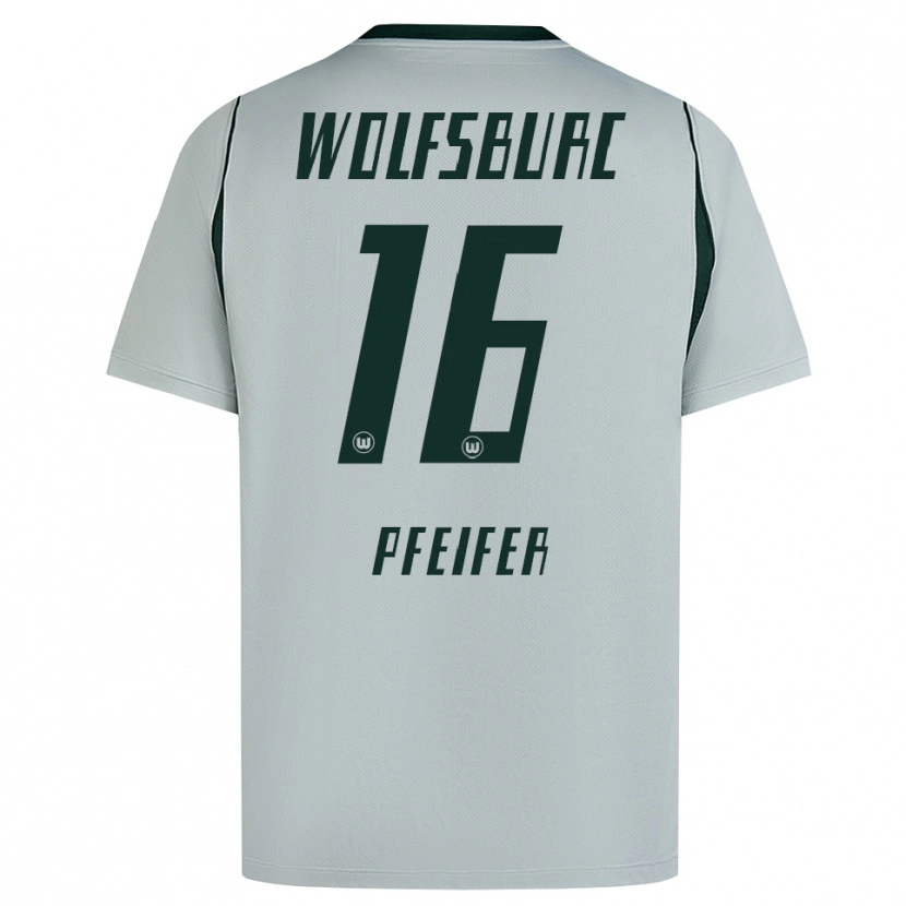 Danxen Herren Leo Pfeifer #16 Grau Grün Auswärtstrikot Trikot 2026/27 T-Shirt